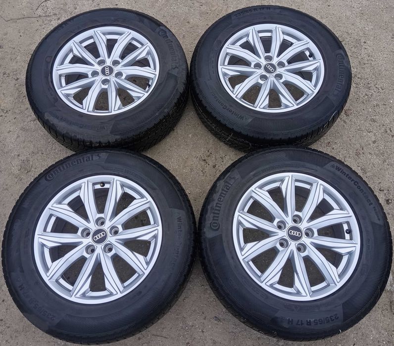 Koła Zimowe 17'' AUDI Q5 II 80A FY 23rok 80A.601.025J E7.0Jx17 et34 Opony Zima 235/65R17 Continental Winter Contact TS850P 23r.