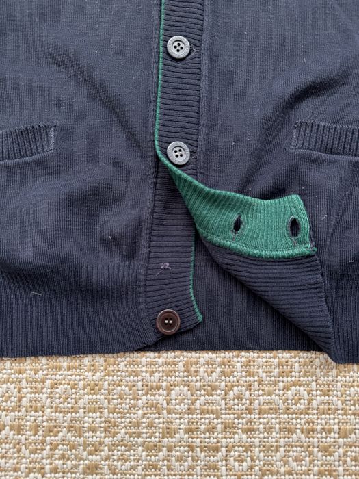 Casaco cardigan azul