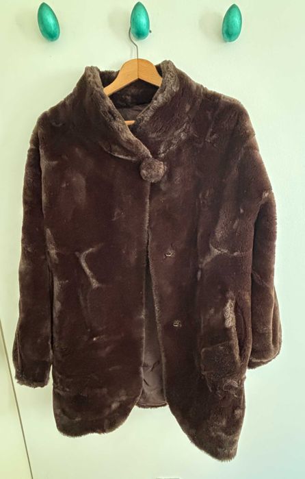 Casaco castanho em pêlo sintético da La Redoute