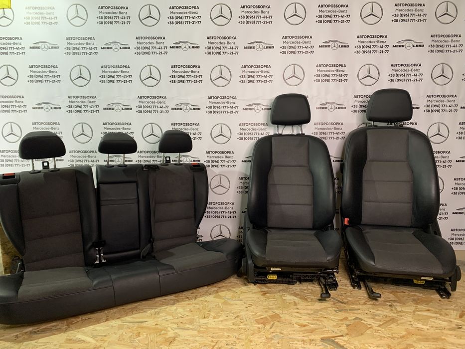 Mercedes c-klass w204 салон сідушкі карти задній діван