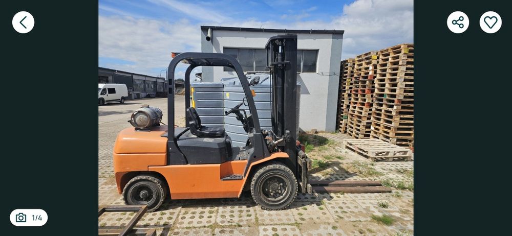 Wózek widłowy Agromax CPQD35N 3.5t z 2009 roku