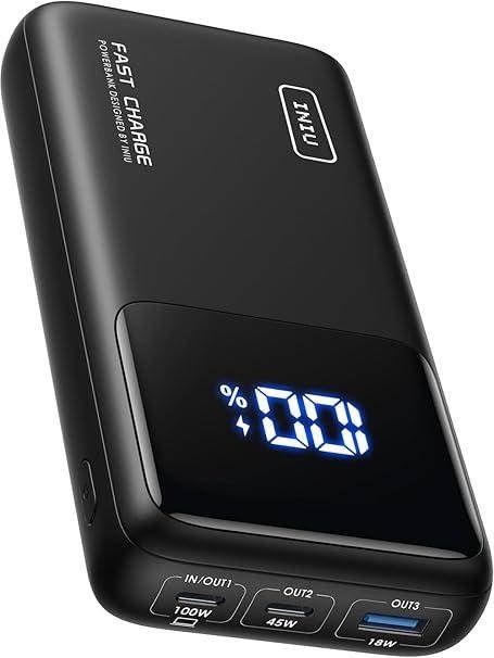 Повербанк INIU BI-B63 100 Вт, 25000 мАг. PD QC
