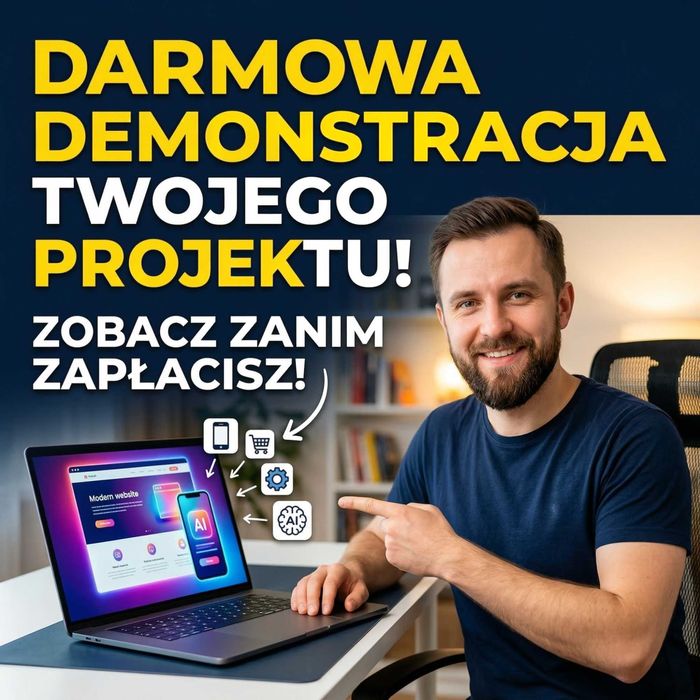 Strony, aplikacje, systemy dla firm — szybko, zdalnie, konkurencyjnie