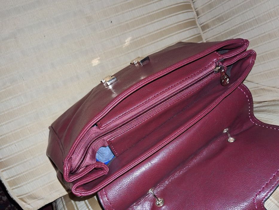 Mala de mão bordeux