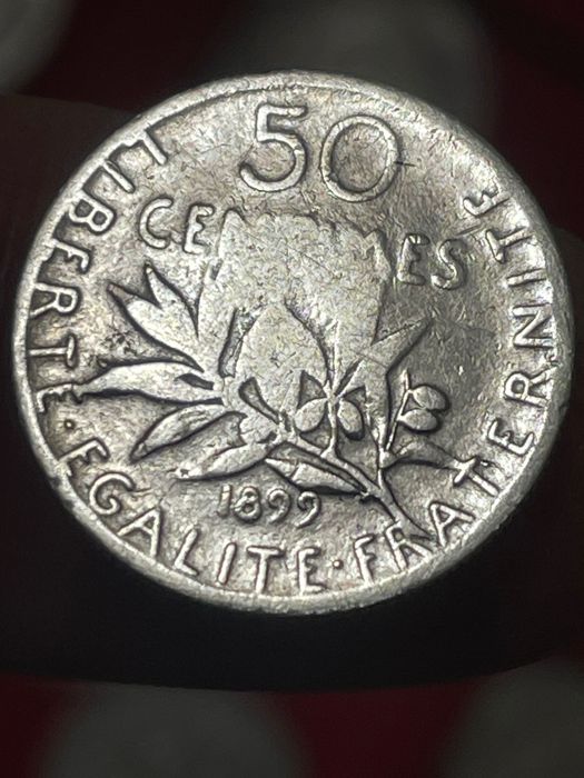 Moeda prata 1899 França