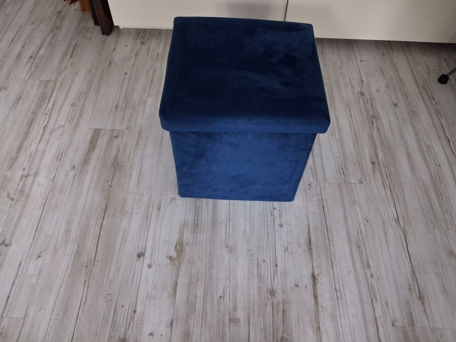 Puf niebieski  otwierany