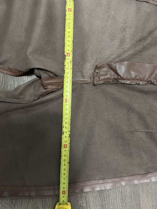 штани шкіряні коричневі розмір М bershka mango zara reserved