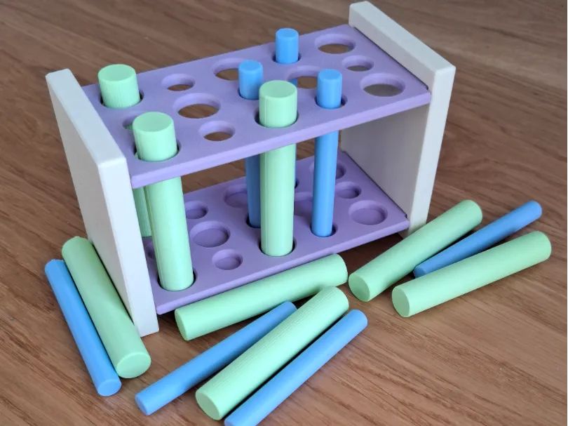 Brinquedo Educativo de Encaixar Cilindros