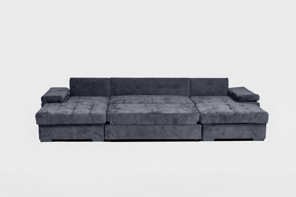 Duży narożnik FABIO U z funkcją spania i pojemnikami WYSYŁKA