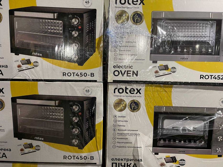 Електрична піч від 35 до 80л(конвекція/гриль) Rotex напряму від складу