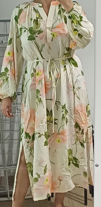 Vestido estampado h&m (novo) -M