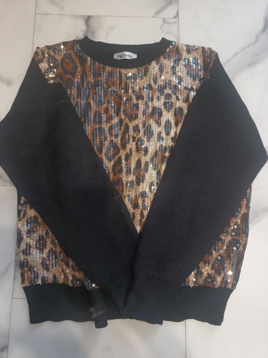 Sweter panterka cekiny