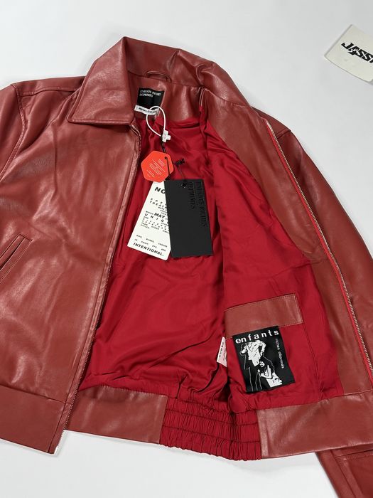 Куртка шкіряна Enfants Riches Deprimes ERD Червона