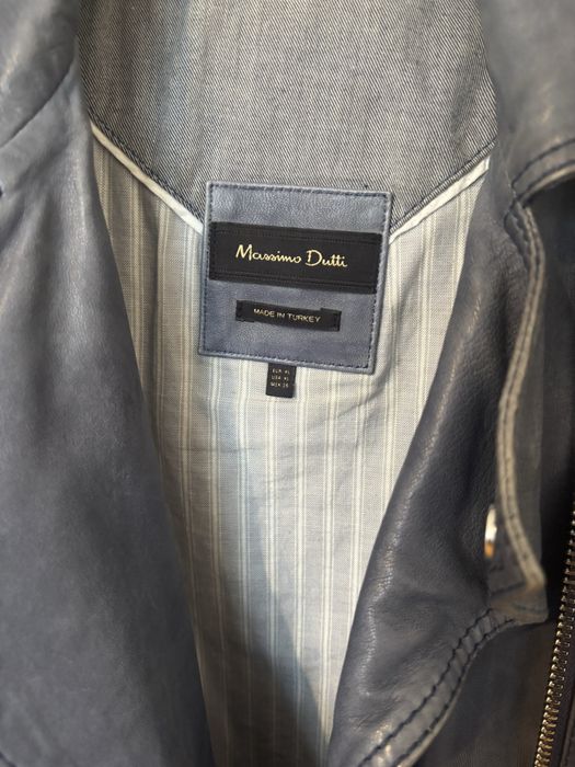 Kurtka skórzana Massimo Dutti