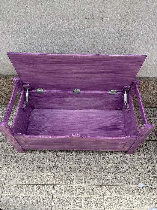 Conjunto com Toucador antigo restaurado Alfazema