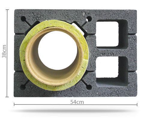 Komin 8m KW2 fi 200 BestKomin, Kompletny, Ocieplony, Ceramiczny SYSTEM