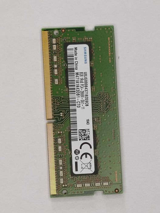 Оперативна пам'ять Samsung Original SO-DIMM DDR4 8GB 2666MHz (M471A1K43DB1-CTD) для ноутбука