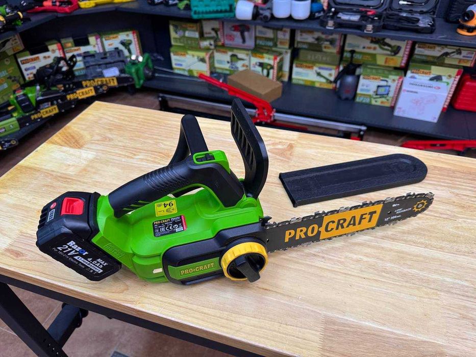 Ланцюгова пила Procraft + Акб 4 Ампера Razor +Зарядка +Масло  ГАРАНТІЯ