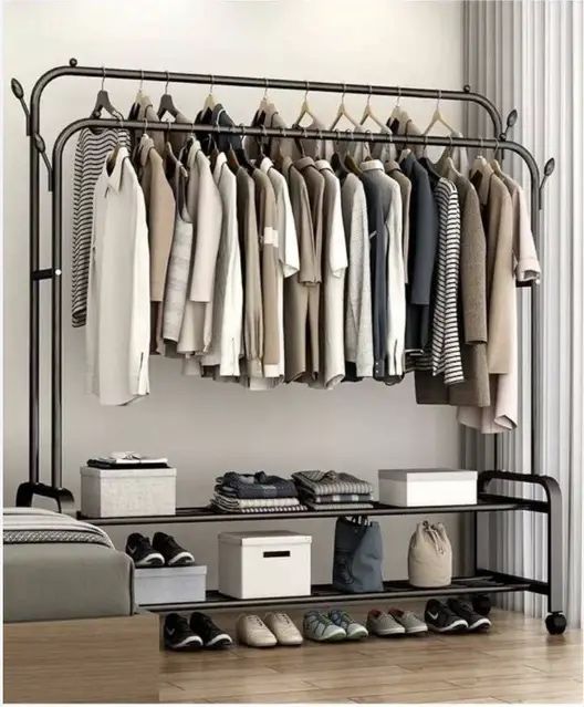 Металлическая напольная вешалка, вешалка, открытая шафа
