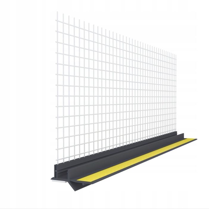 Listwa przyokienna z siatką 2,5m antracyt/grafit