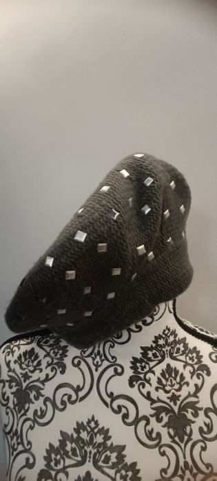 Czapka/Beret szary