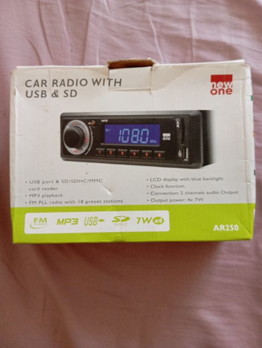 Rádio Auto New One USB & SD AR250