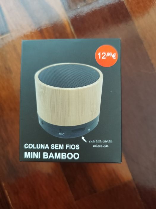Coluna Bluetooth Bamboo