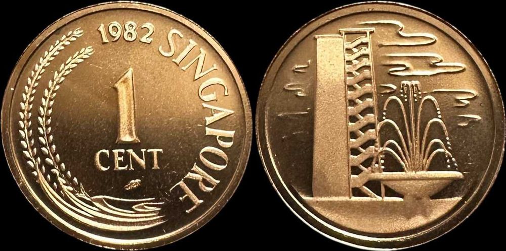 1 Cent - 1982 - Singapura (Proof)