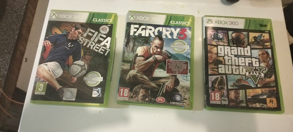 3 gry na Xboxa całość 100 zł