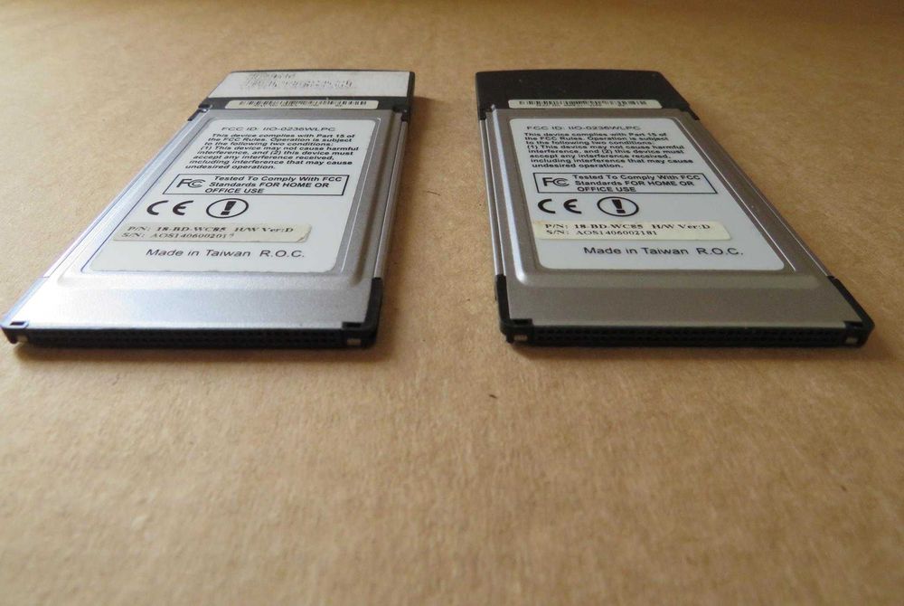 WI-FI Placa PCMCIA wireless-G para portáteis cria comunicações sem fio