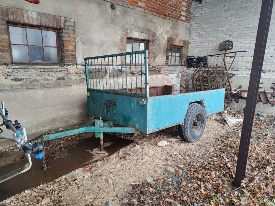 Przyczepka dwókółka masywna solidna