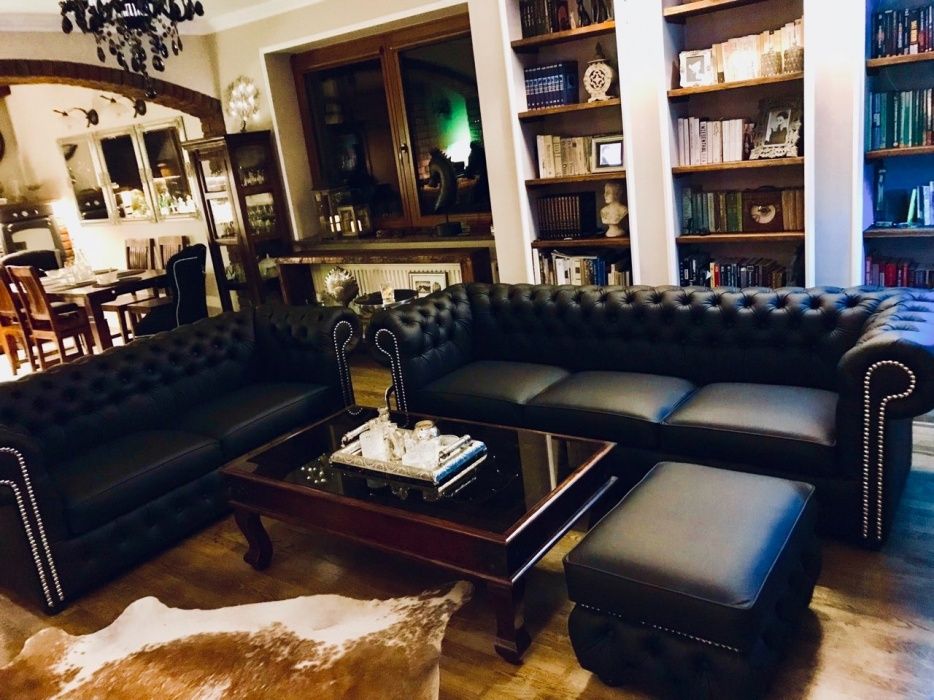 zestaw Chesterfield 4+3+puf