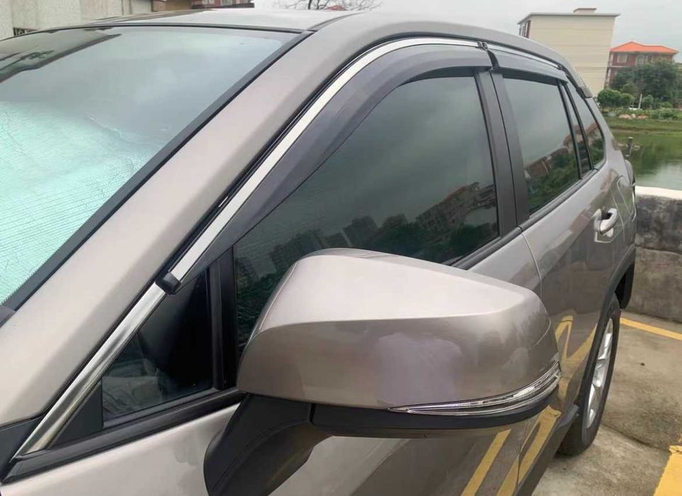 Вітровики Ветровики Дефлекторы окон хром Toyota RAV-4 RAV4 2019+