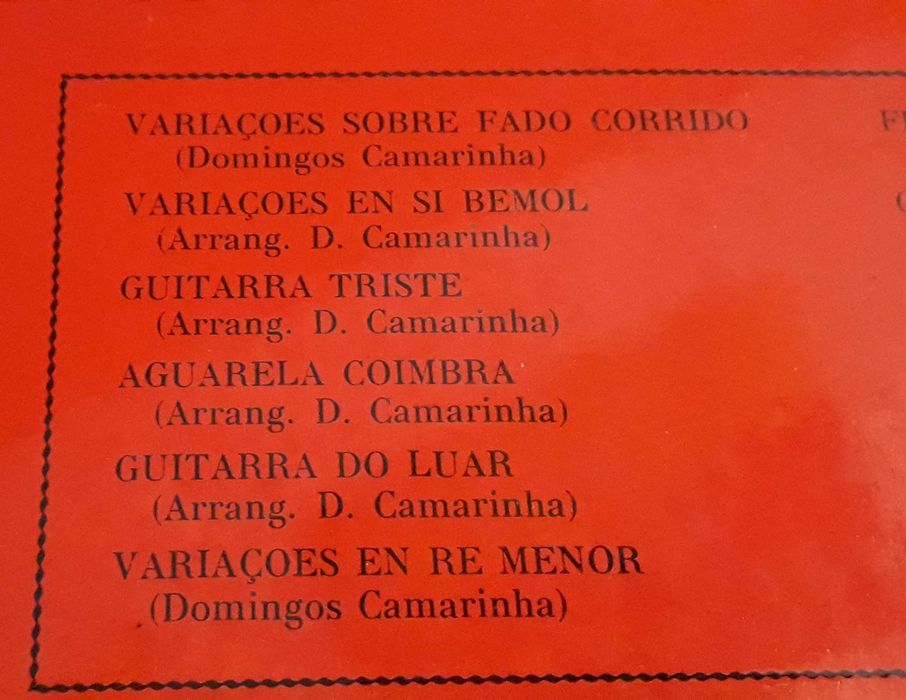 Domingos Camarinha - Guitarras Portuguesas - LP - portes incluídos
