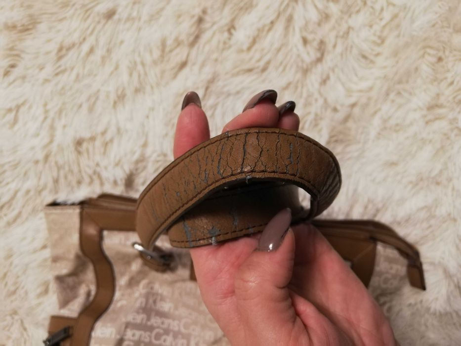 torebka Calvin Klein Jeans brąz torebka Shopper bag Calvin Klein Jeans