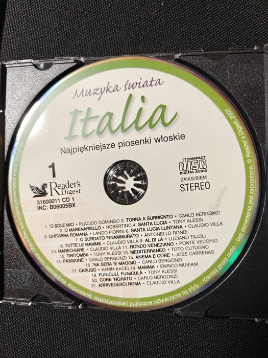 Reader's Digesta Muzyka Świata Italia 3 płyty CD
