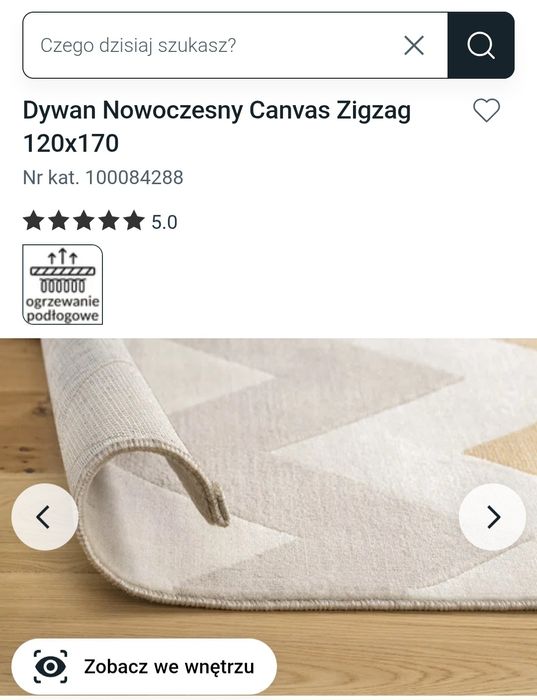 Dywan Komfort Canvas Zigzag 120x170 / 1,2 x 1,7m