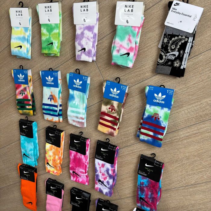 M 38-42 L 42-46 Високі шкарпетки Nike Elite tie-dye літні фабричне фарбуванння унісекс яскраві та екслюзивні технологія Dri-Fit