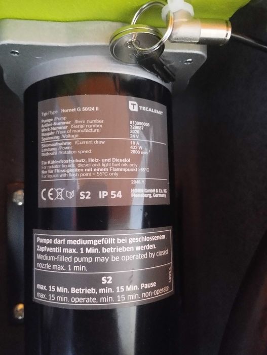 Zbiornik mobilny 400L Swimer - zasilany 12V lub 24V Tecalemit