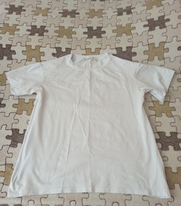 Біла футболка для вагітних із секретом для годування