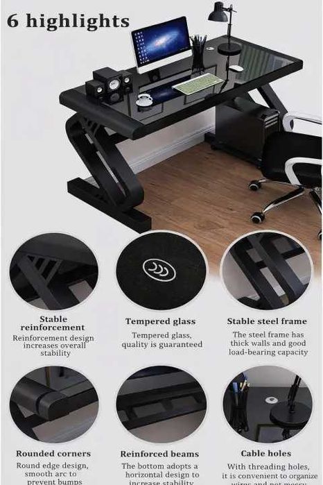 Стіл для ноутбука компьютера, планшета, столик для роботи та геймерів