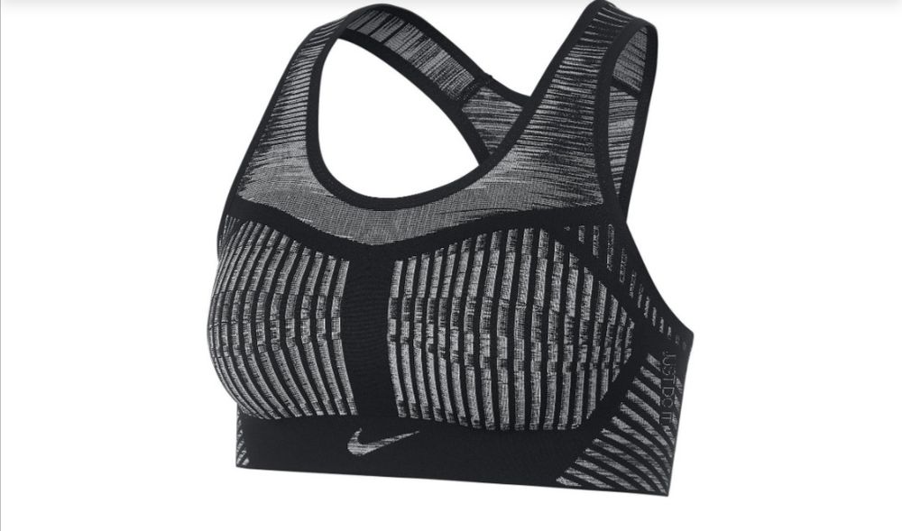 Stanik sportowy Nike prefomace FE/NOM Flyknit idealny na duży biust