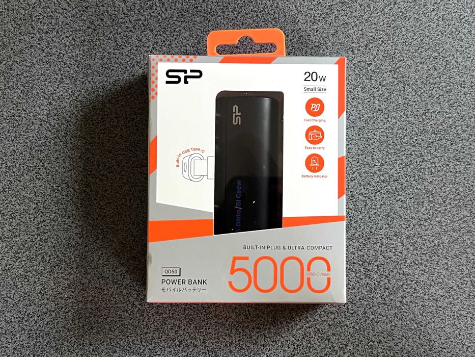 Powerbank Sillicon Power 20W wbudowany port USB-C 5000