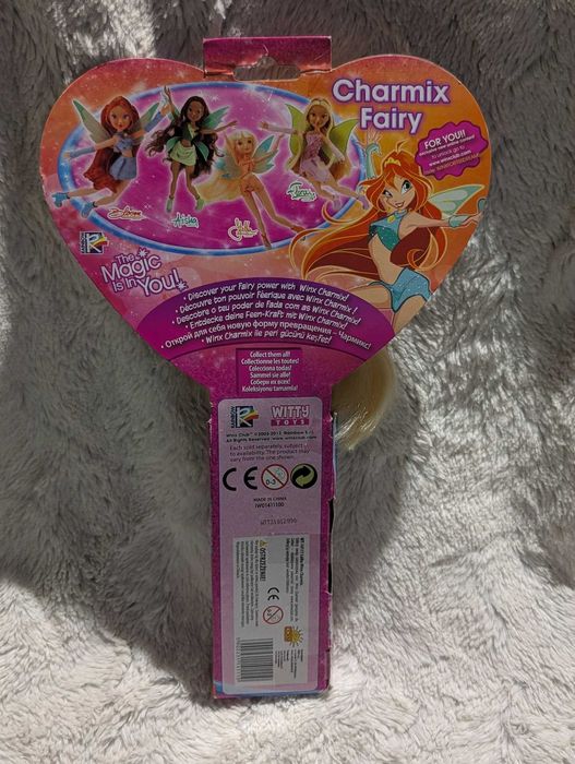 Winx Club Charmix Fairy lalka z kartonem Rainbow Toys