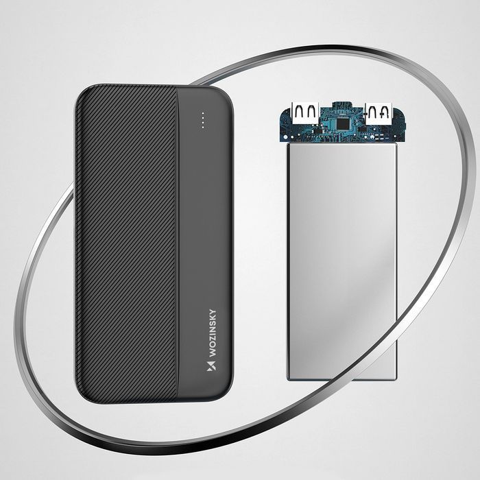 Wozinsky powerbank Li-Po 10000mAh 2 x USB czarny (WPBBK1)