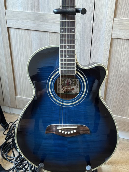 gitara elektroakustyczna + CAŁY ZESTAW