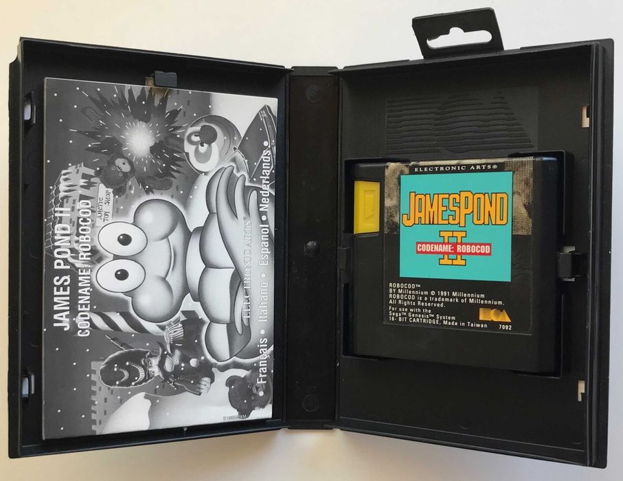 Jogo SEGA Megadrive "James Pond II: Codename Robocod" Original / 1991