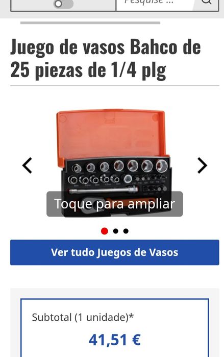 Conjunto de roquete facom e bahco