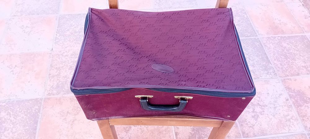 Vintage Mala de Viagem de Tecido