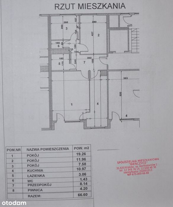 3 pokoje | 62,40 m² | po remoncie| MPEC | balkon + piwnica | tramwaj